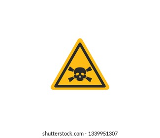 Skull Danger icon vector