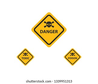 Skull Danger icon vector