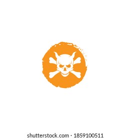 Skull Danger icon vector template
