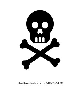 skull danger isolated icon