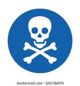 skull danger sign Symbol, Vector