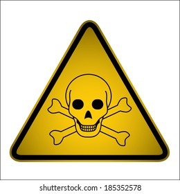 Poison Hazard Warning Sign Stock Vector (Royalty Free) 715810216