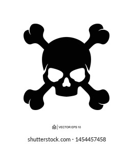 Skull Danger Warning Template, Skull Danger Vector