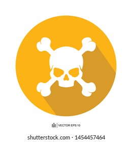 Skull Danger Warning Template, Skull Danger Vector