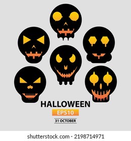 Skull Dark illustration Design Modern
