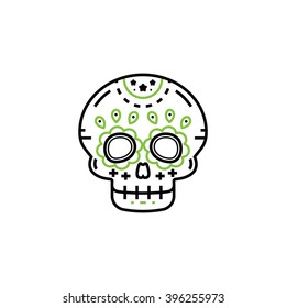 Skull day of the dead