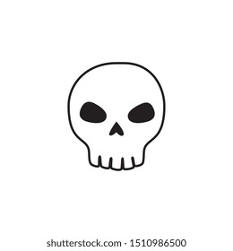 skull dead halloween isolated icon