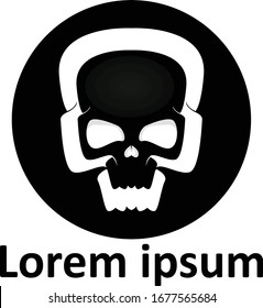 Skull Dead Logo Vector Design