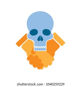 Skull Deal Logo Icon Design