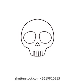 skull death halloween scary toxic emoji vector symbol sign icon illustration