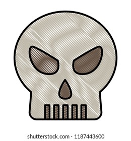 skull death head horror danger
