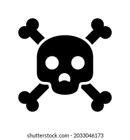 skull of death icon or logo isolated sign symbol vector illustration - high quality black style vector icons
