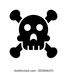 skull of death icon or logo isolated sign symbol vector illustration - high quality black style vector icons
