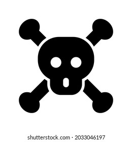 skull of death icon or logo isolated sign symbol vector illustration - high quality black style vector icons
