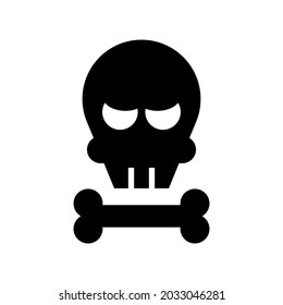 skull of death icon or logo isolated sign symbol vector illustration - high quality black style vector icons
