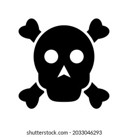 skull of death icon or logo isolated sign symbol vector illustration - high quality black style vector icons
