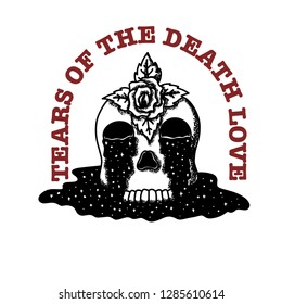 Skull Death In Love Illustration
