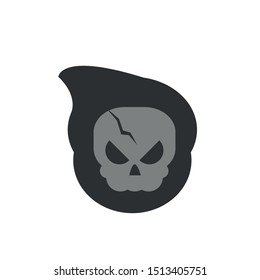 skull death trick or treat happy halloween