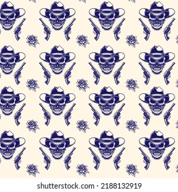 Skull dekorative Muster minimalistisches Design 