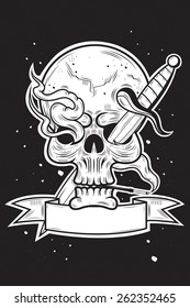 Skull demon art