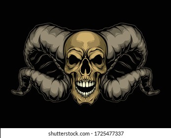 skull of demon for commercial use