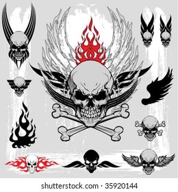 Skull design elements