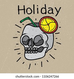 skull design holiday, vector EPS 10