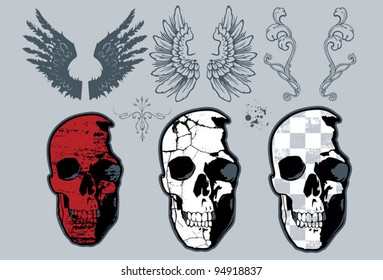 Skull Design set