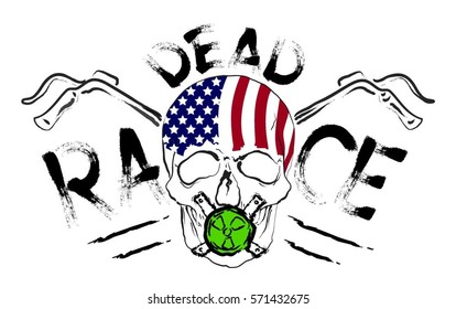 skull design for t-shirt poster printing