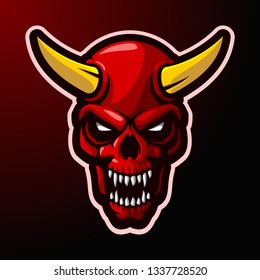 Skull Devil eSports Mascot Logo