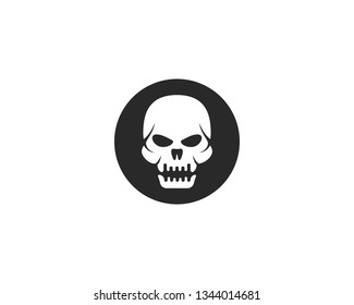 Skull Devil  logo vector illustration