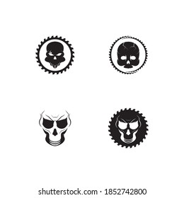 
Skull Devil logo vector illustration