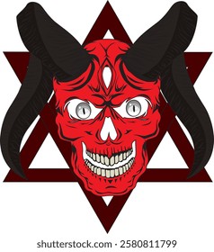 Skull Devil Satanic Vector Design