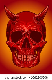 Skull Devil Vector Object