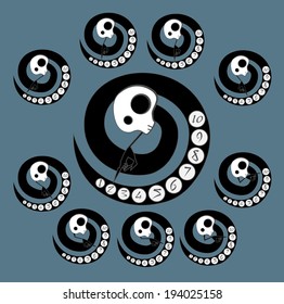 Skull dial 