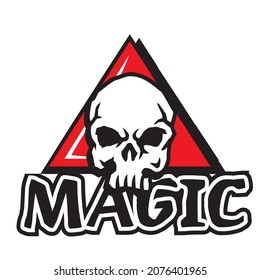 skull digital vector image on white background