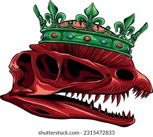 skull of dilophosaurus dinosaur vector illustration design