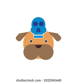 Skull Dog Logo Icon Design