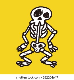 skull doodle