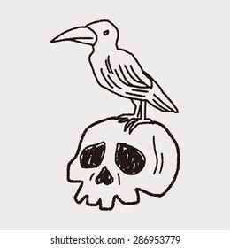 skull doodle
