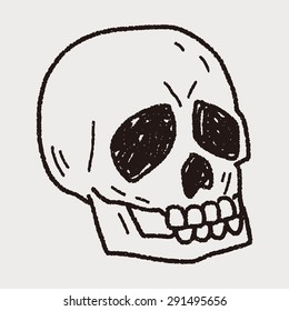 skull doodle