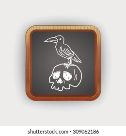 skull doodle