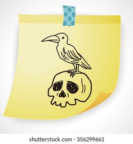 skull doodle