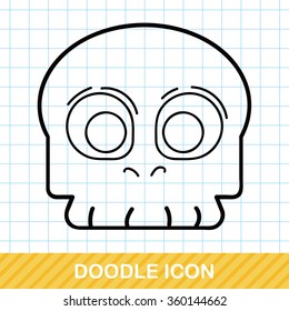 skull doodle