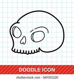 skull doodle