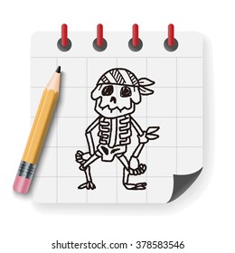 skull doodle