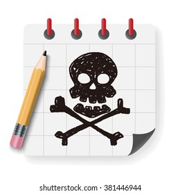 skull doodle