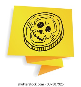 skull doodle