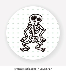 skull doodle