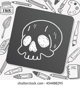 skull doodle